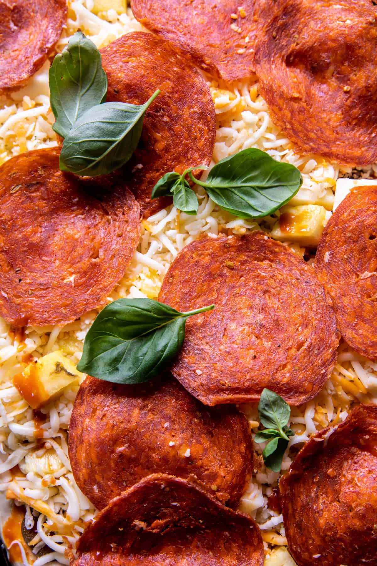 Sheet Pan Hawaiian Pepperoni Pizza | halfbakedharvest.com