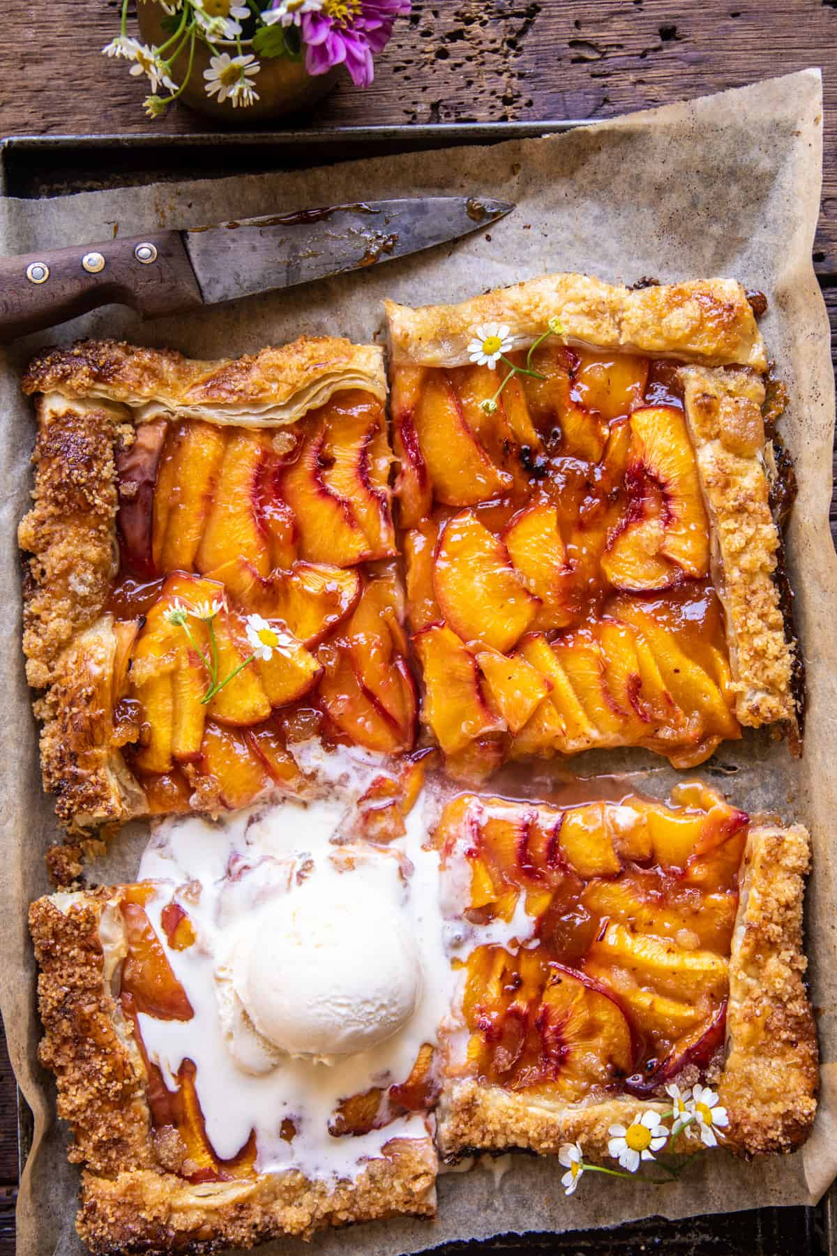 Easy Ginger Peach Galette | halfbakedharvest.com