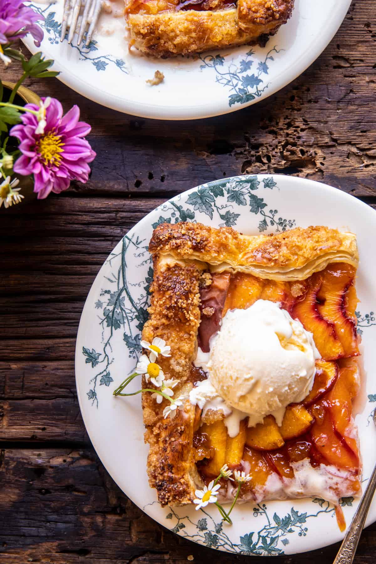 Easy Ginger Peach Galette | halfbakedharvest.com