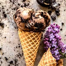 No Churn Chocolate Malt Oreo Ice Cream | halfbakedharvest.com
