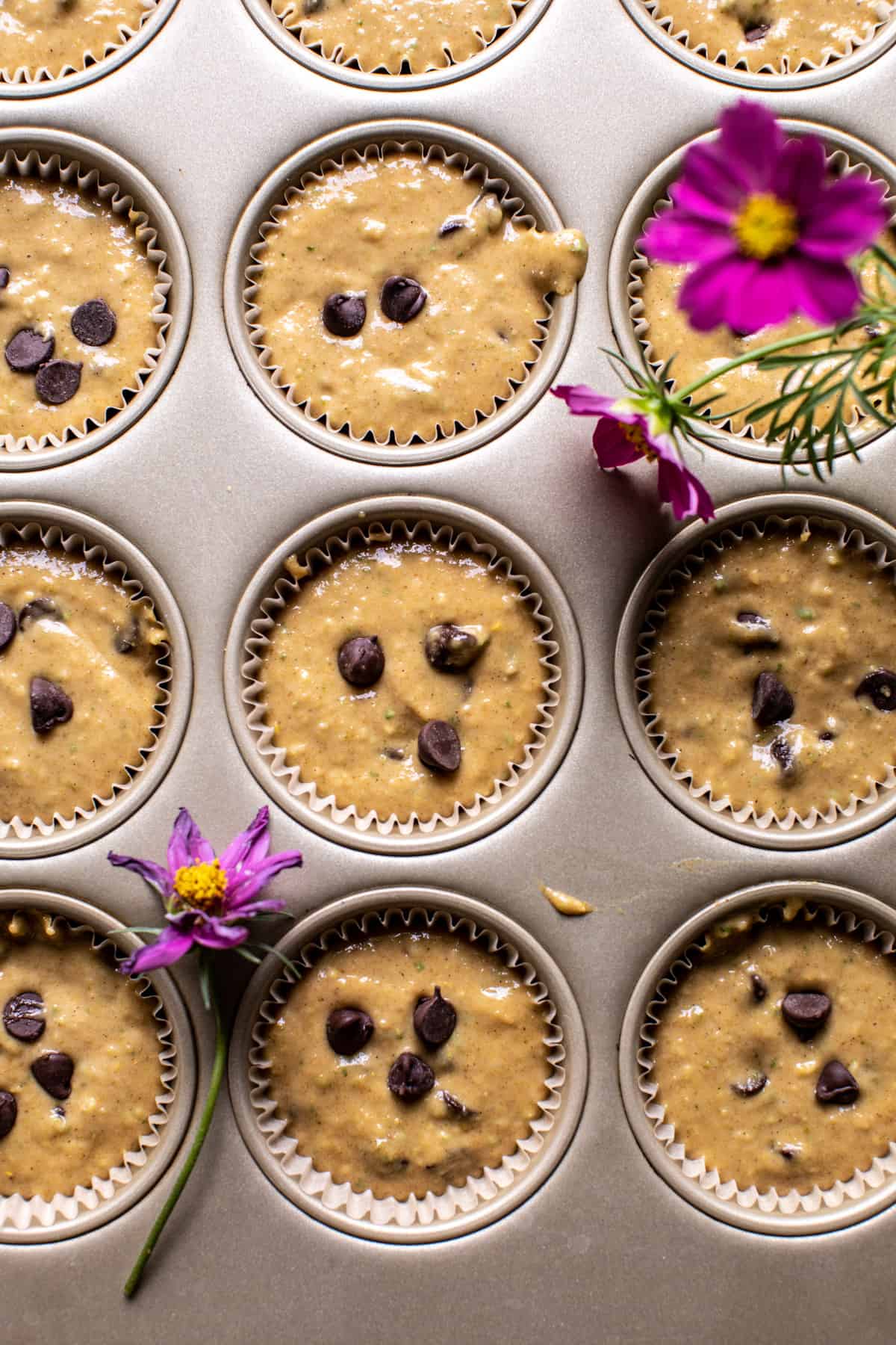 Blender Chocolate Chip Peanut Butter Zucchini Muffins | halfbakedharvest.com