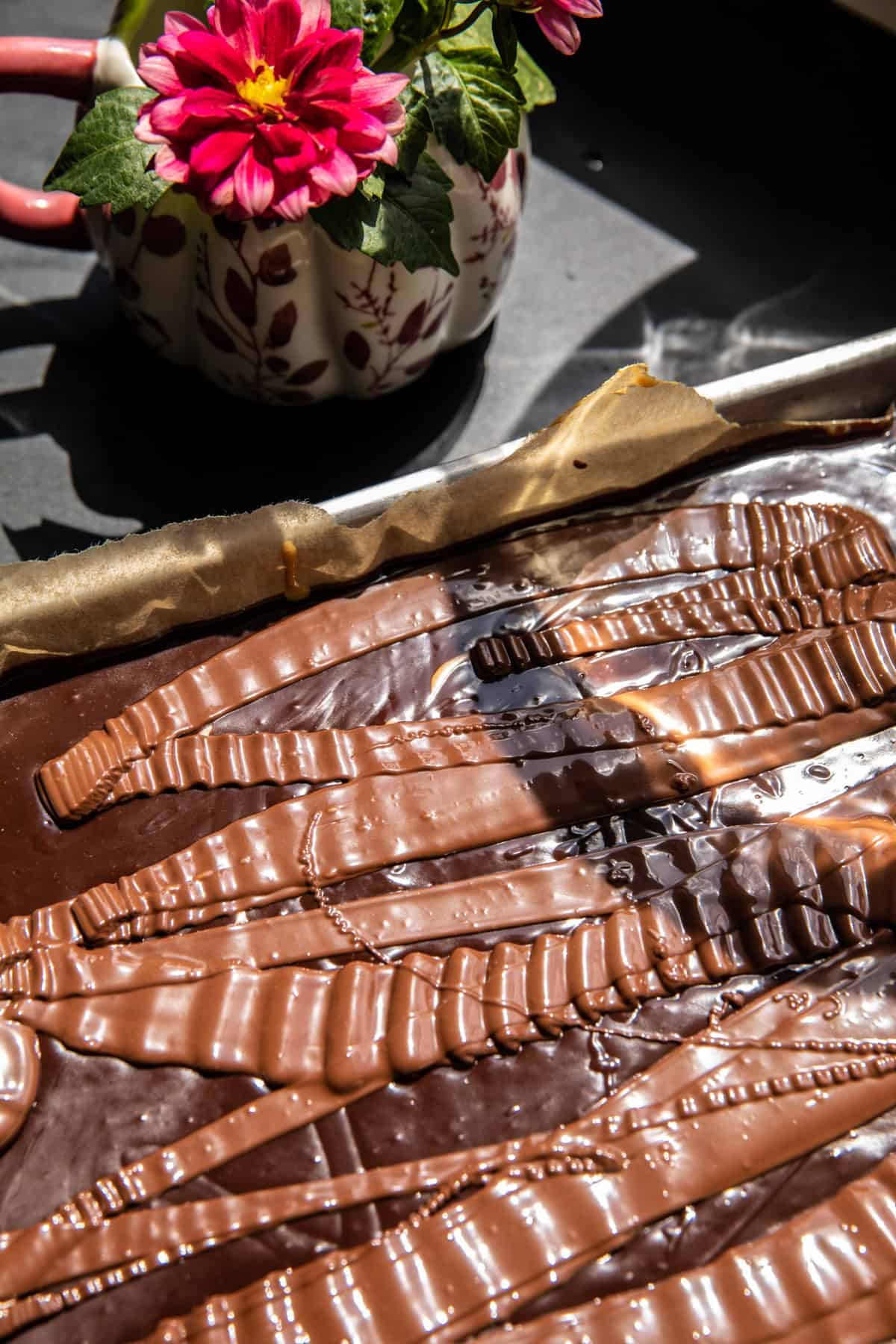 Lunch Lady Chocolate Glazed Peanut Butter Bar | halfbakedharvest.com