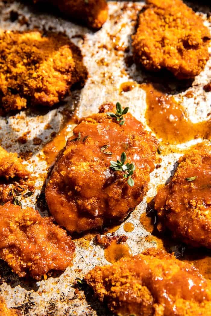 Baked Crunchy Maple Dijon Chicken | halfbakedharvest.com