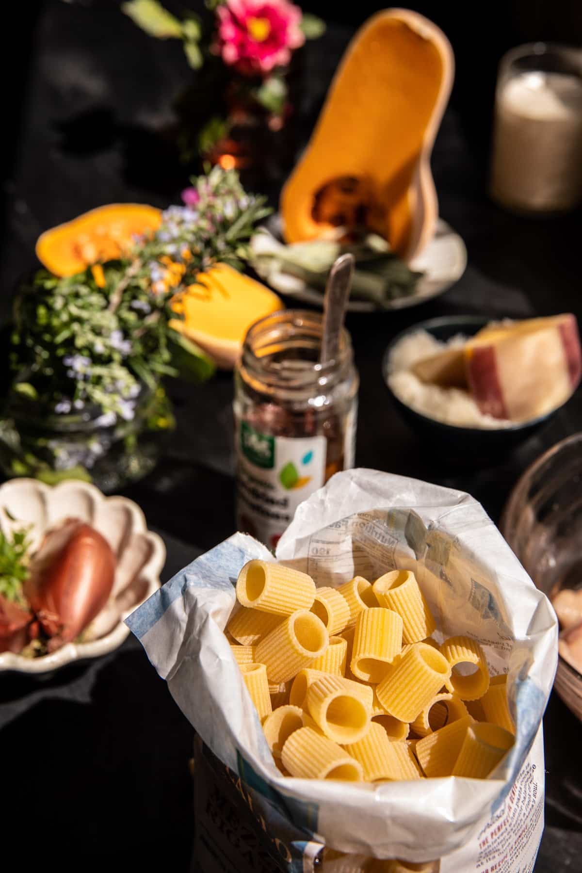 Roasted Butternut Squash and Sun-Dried Tomato Chicken Pasta | halfbakedharvest.com