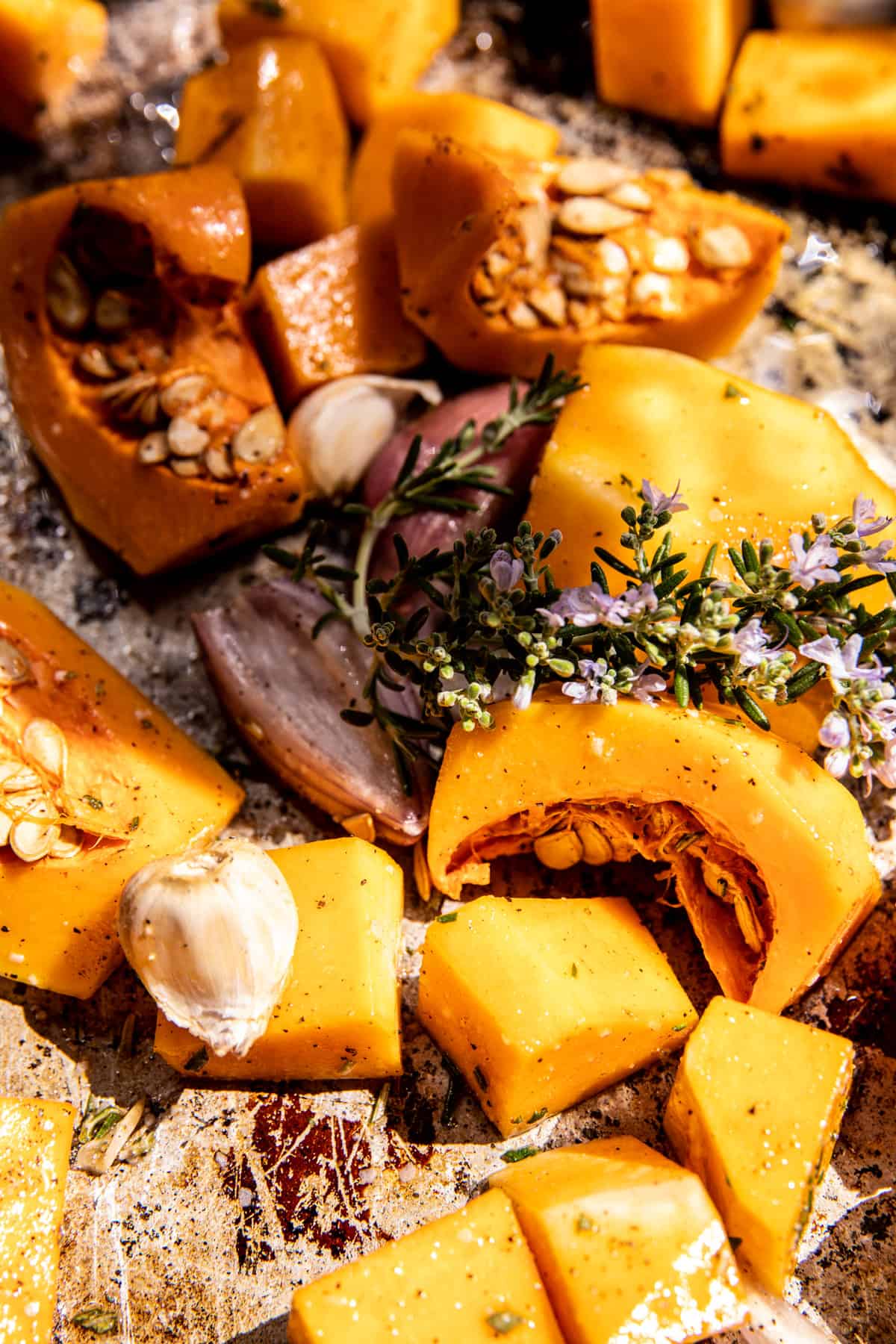 Roasted Butternut Squash and Sun-Dried Tomato Chicken Pasta | halfbakedharvest.com