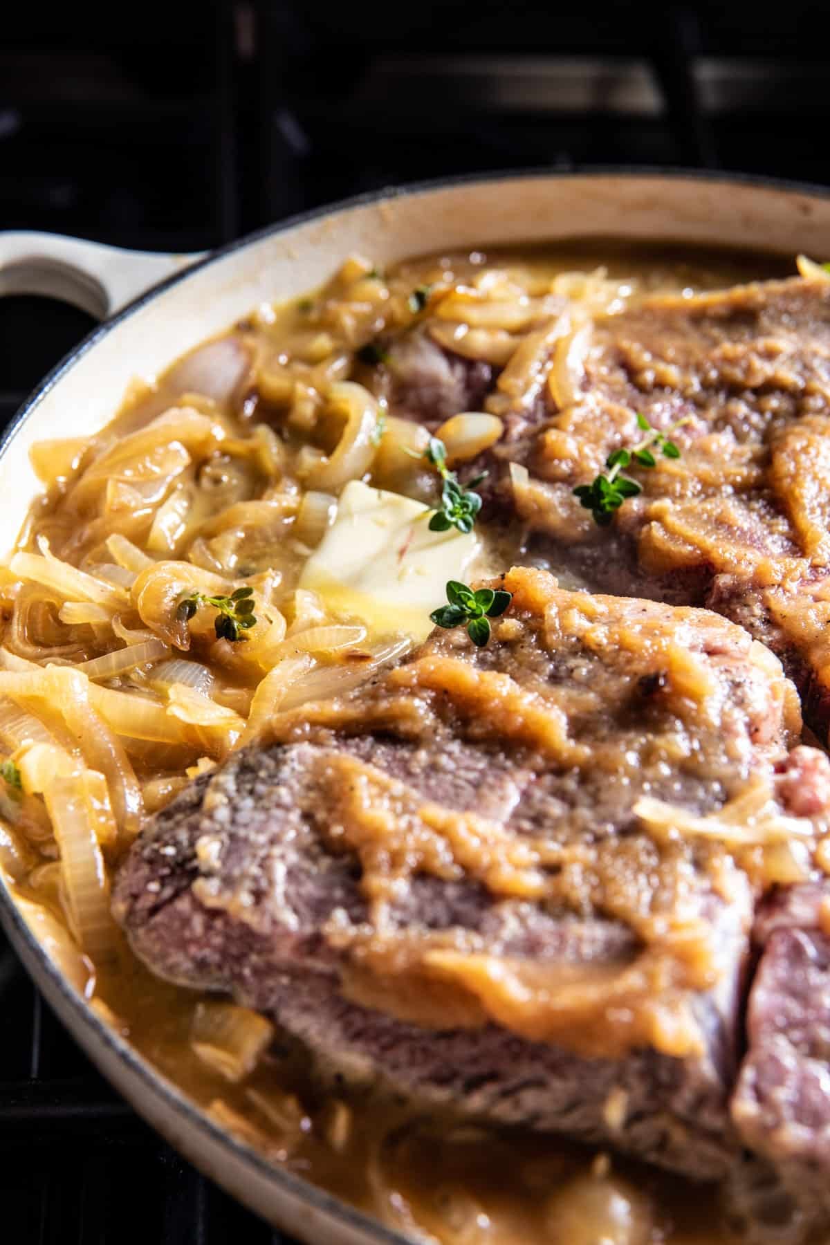 Cider Braised Pot Roast with Crispy Sage Butter Potatoes | halfbakedharvest.com