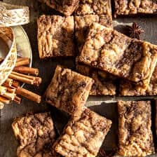 Cinnamon Swirl Snickerdoodle Blondies | halfbakedharvest.com