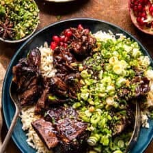 Crockpot Thai Short Ribs with Coconut Rice | halfbakedharvest.com
