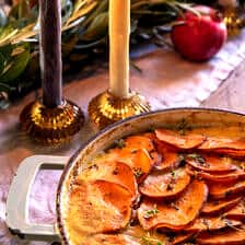 Easy Creamy Scalloped Sweet Potatoes | halfbakedharvest.com