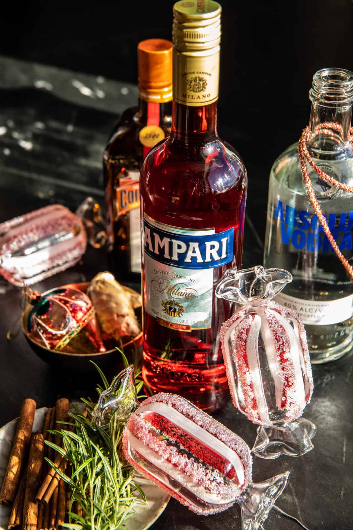 Mistletoe Kiss Cocktail (with mocktail) halfbakedharvest.com