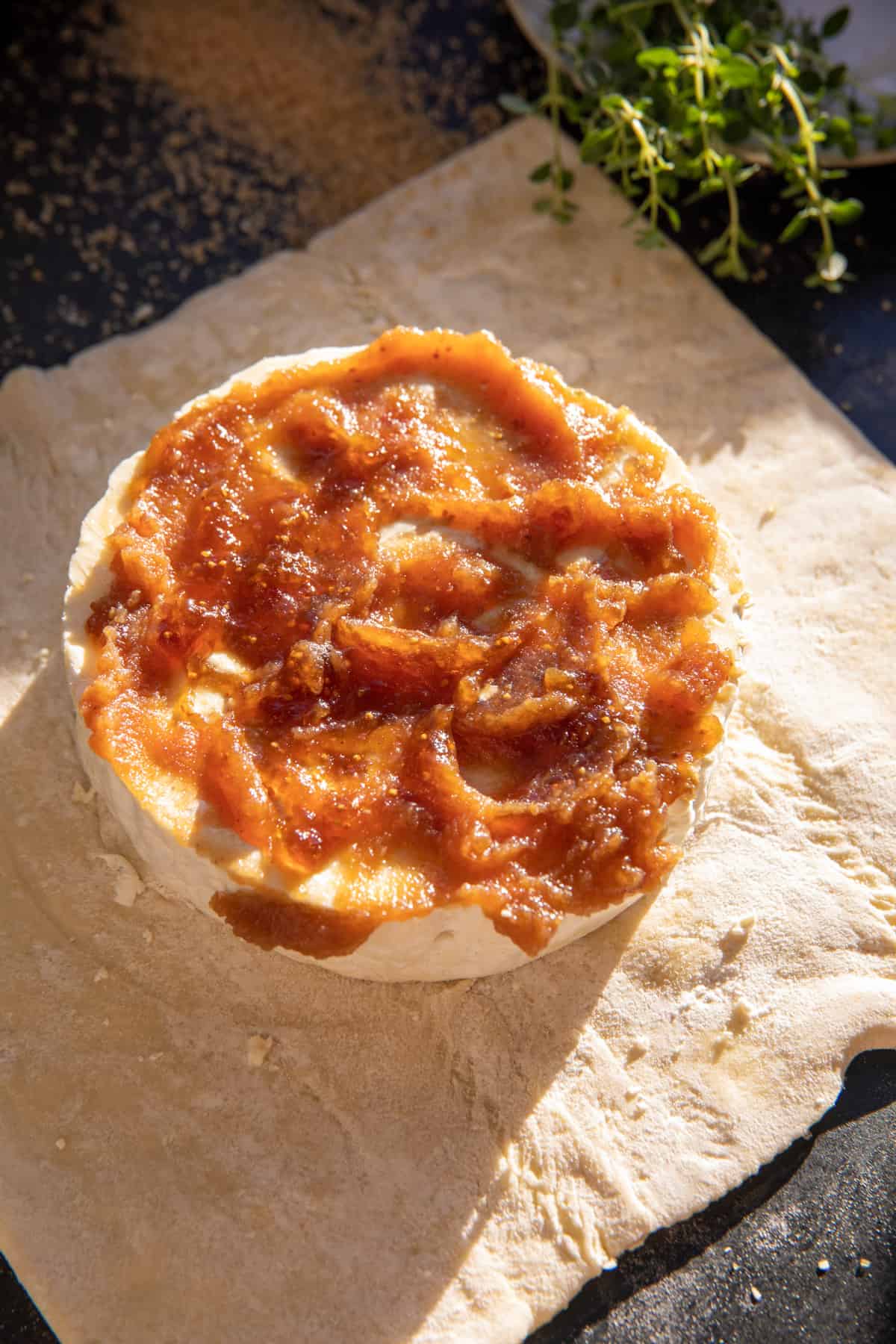 Pastry Wrapped Baked Brie with Maple Roasted Apples | halfbakedharvest.com