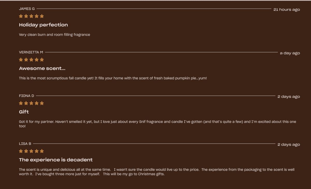 Nine Favorite Things