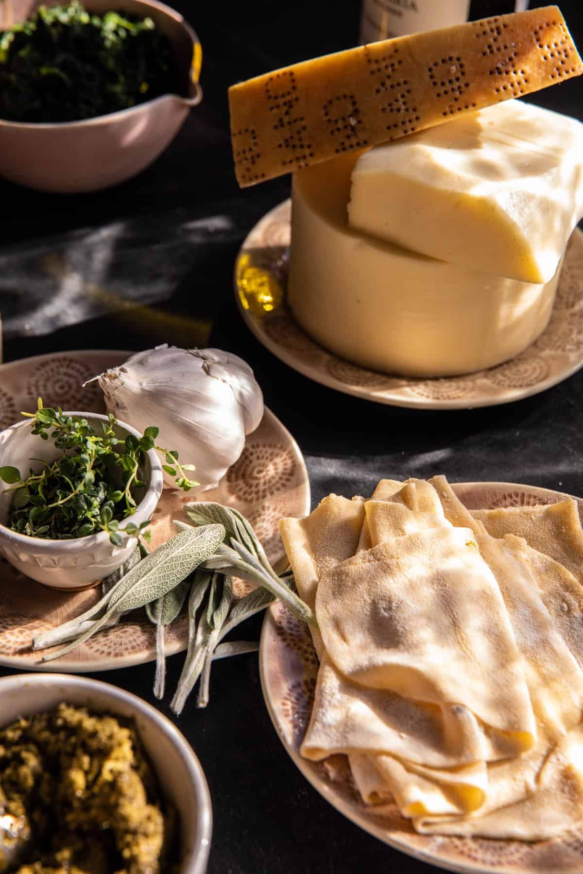 Brown Butter Pesto Spinach Soufflé Lasagna | halfbakedharvest.com