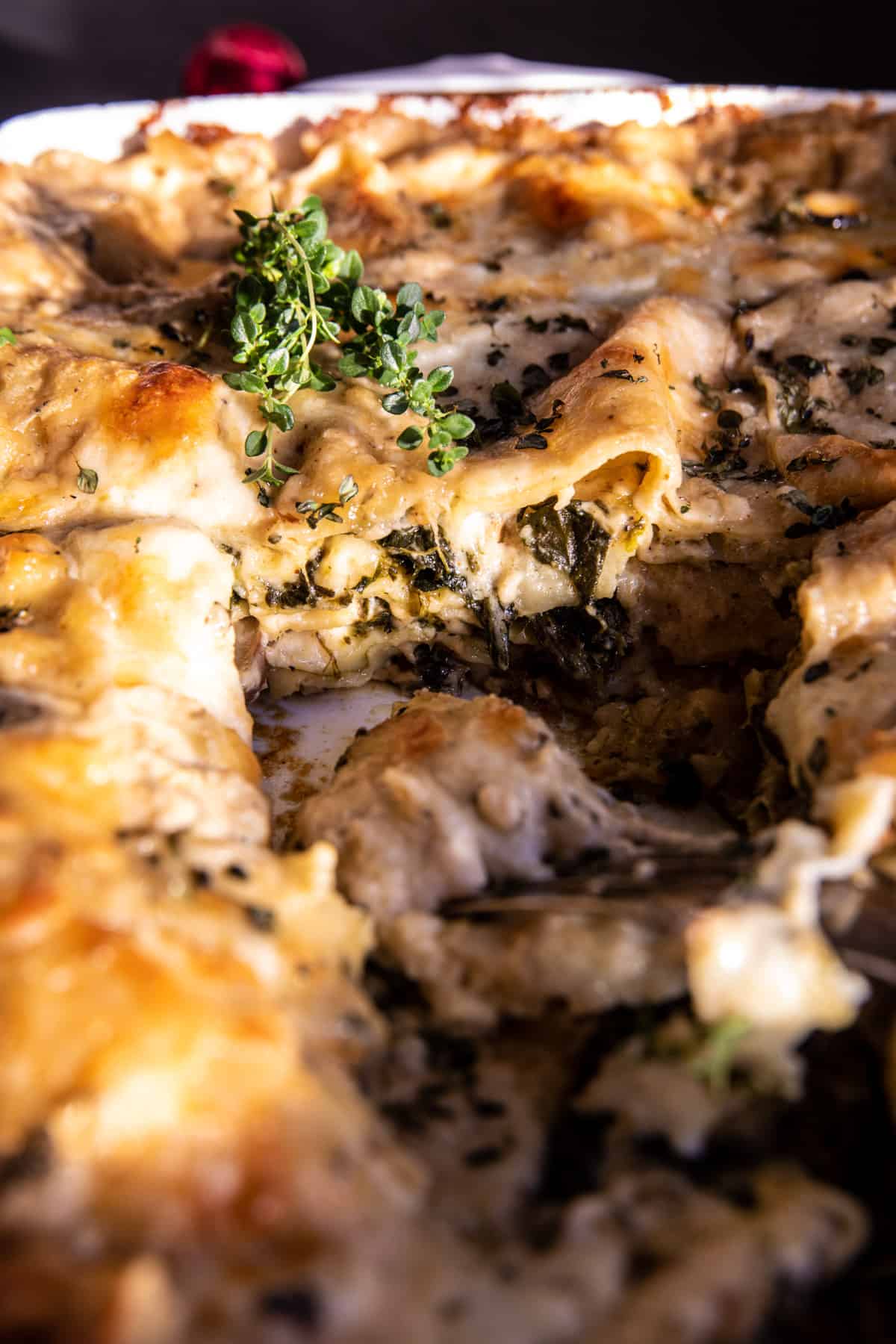 Brown Butter Pesto Spinach Soufflé Lasagna | halfbakedharvest.com