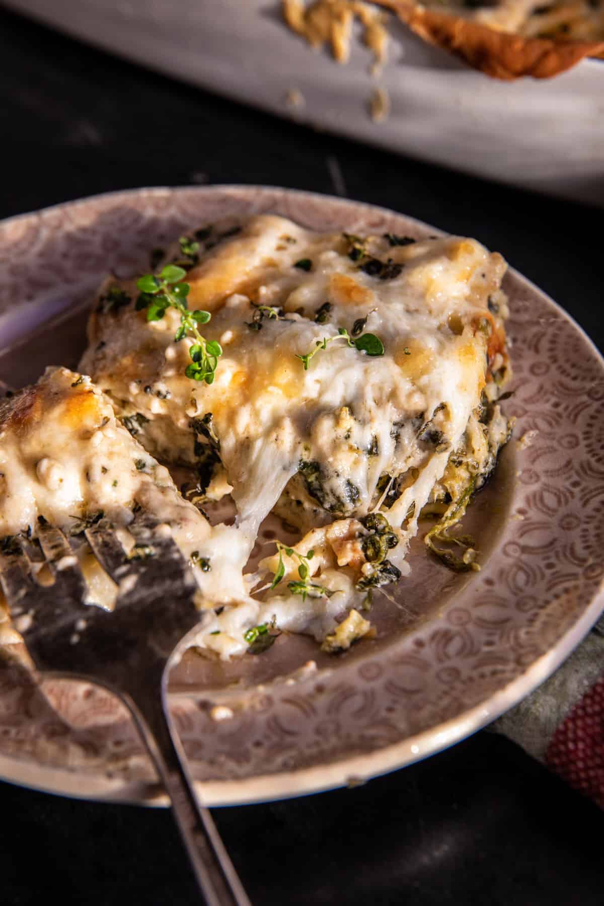 Brown Butter Pesto Spinach Soufflé Lasagna | halfbakedharvest.com