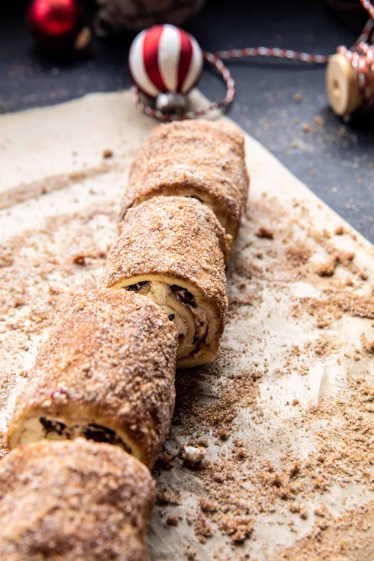 Cranberry Goat Cheese Puff Pastry Swirls | halfbakedharvest.com