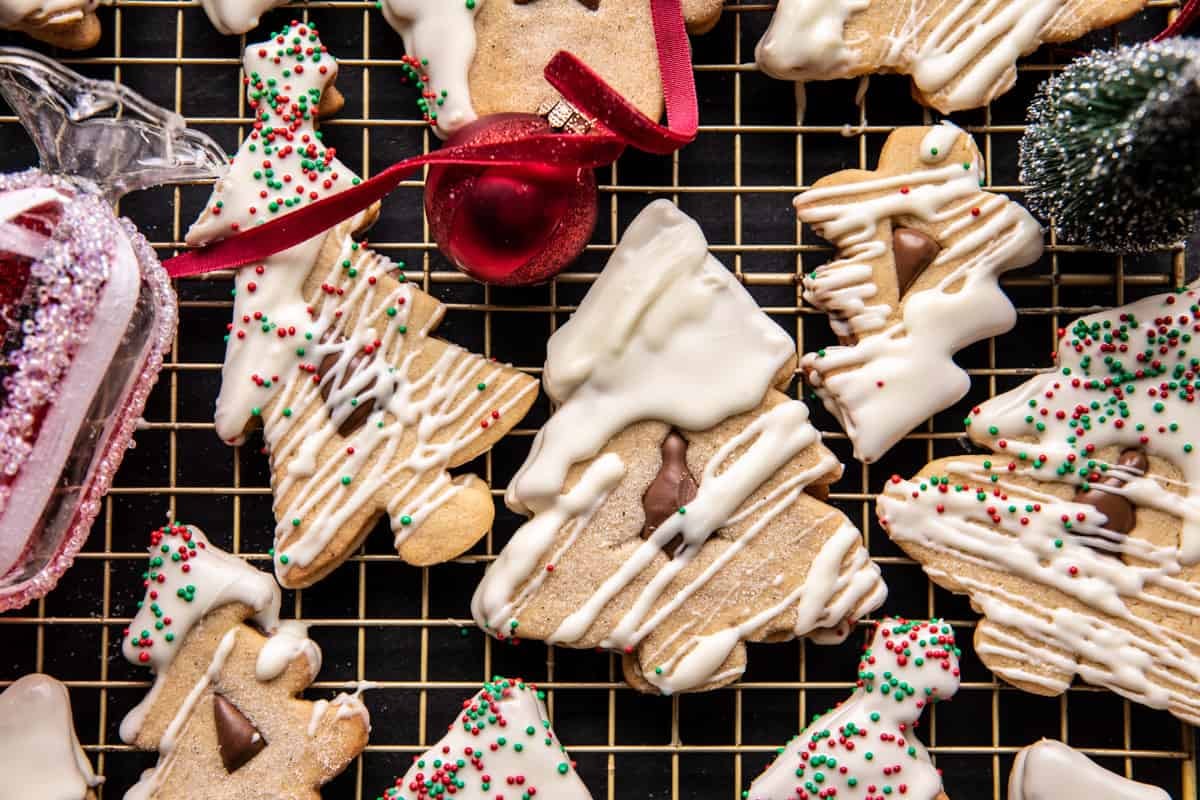 Easy Decked Out Christmas Tree Cookies | halfbakedharvest.com