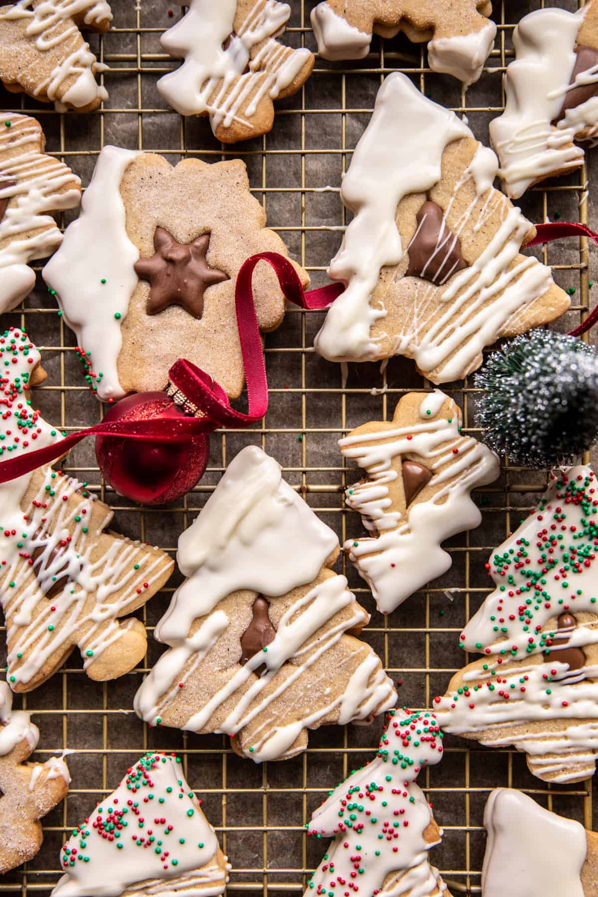 Easy Decked Out Christmas Tree Cookies | halfbakedharvest.com