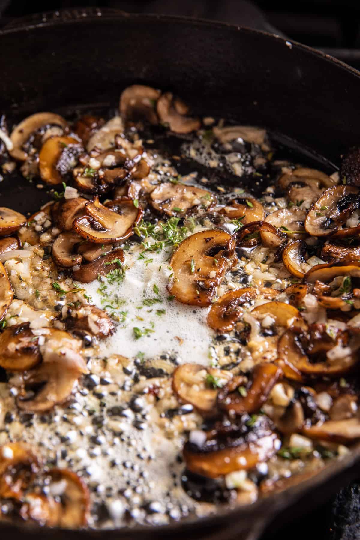 Garlic Butter Chicken Marsala Meatballs | alfbakedharvest.com