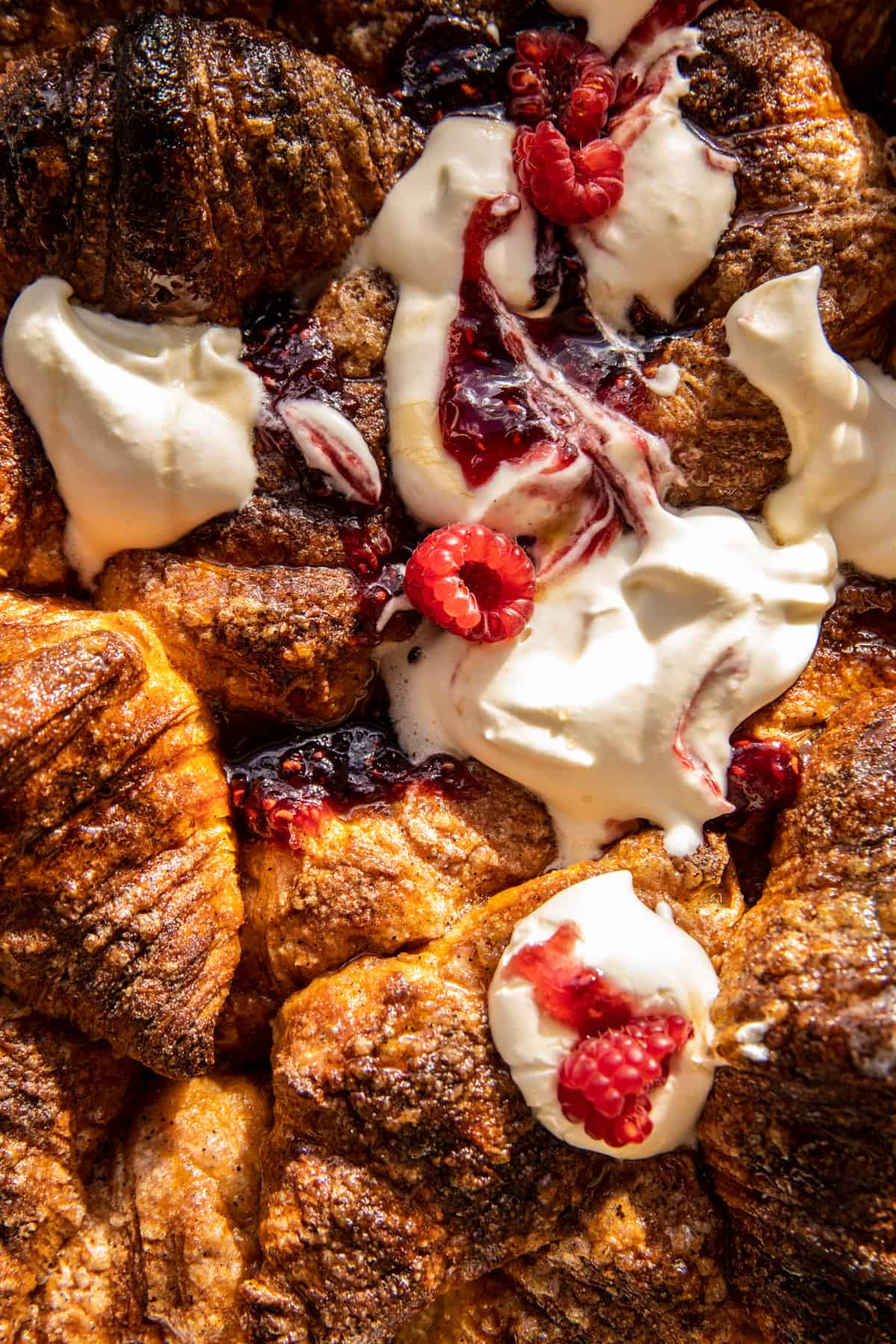 Easy Eggnog Croissant French Toast.| halfbakedharvest.com