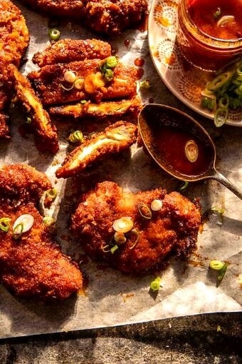 Baked Crunchy Honey Buffalo Chicken