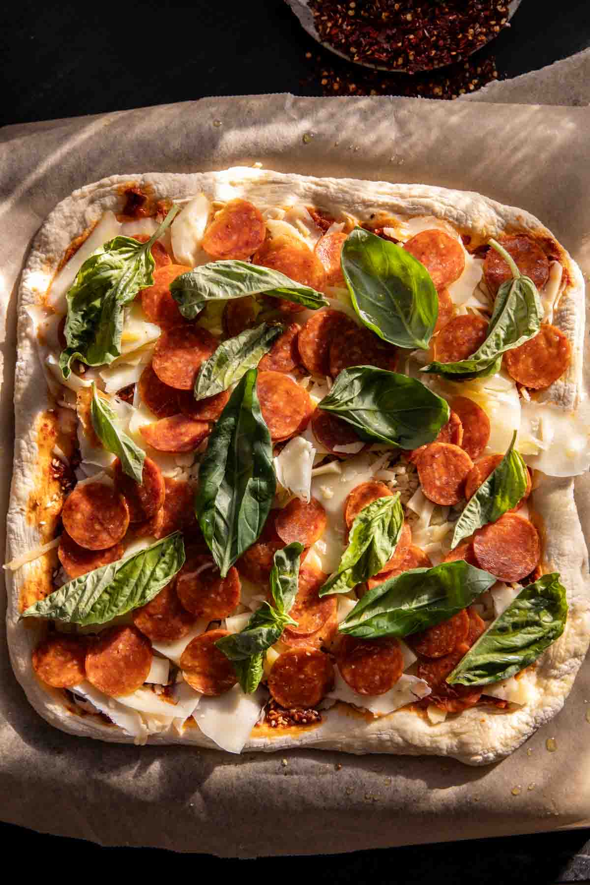 Pomodoro Pepperoni Pizza | halfbakedharvest.com