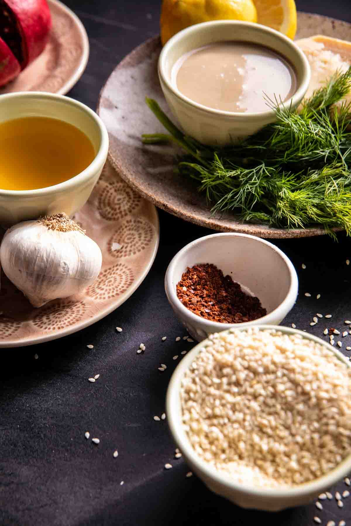 Roasted Lemon Parmesan Broccoli with Garlicky Tahini | halfbakedhearvest.com