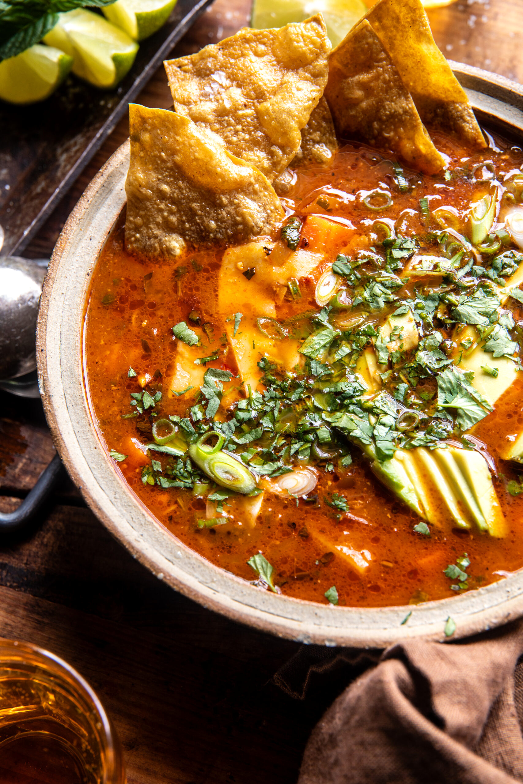 Salsa Verde Tortilla Soup- | halfbakedharvest.com