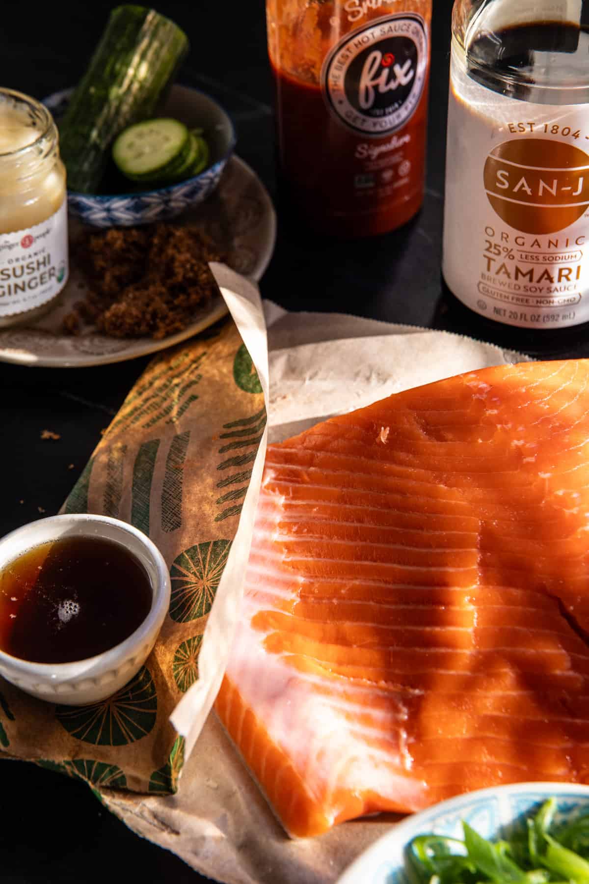 Spicy Ginger Caramelized Salmon Bowl | halfbakedharvest.com