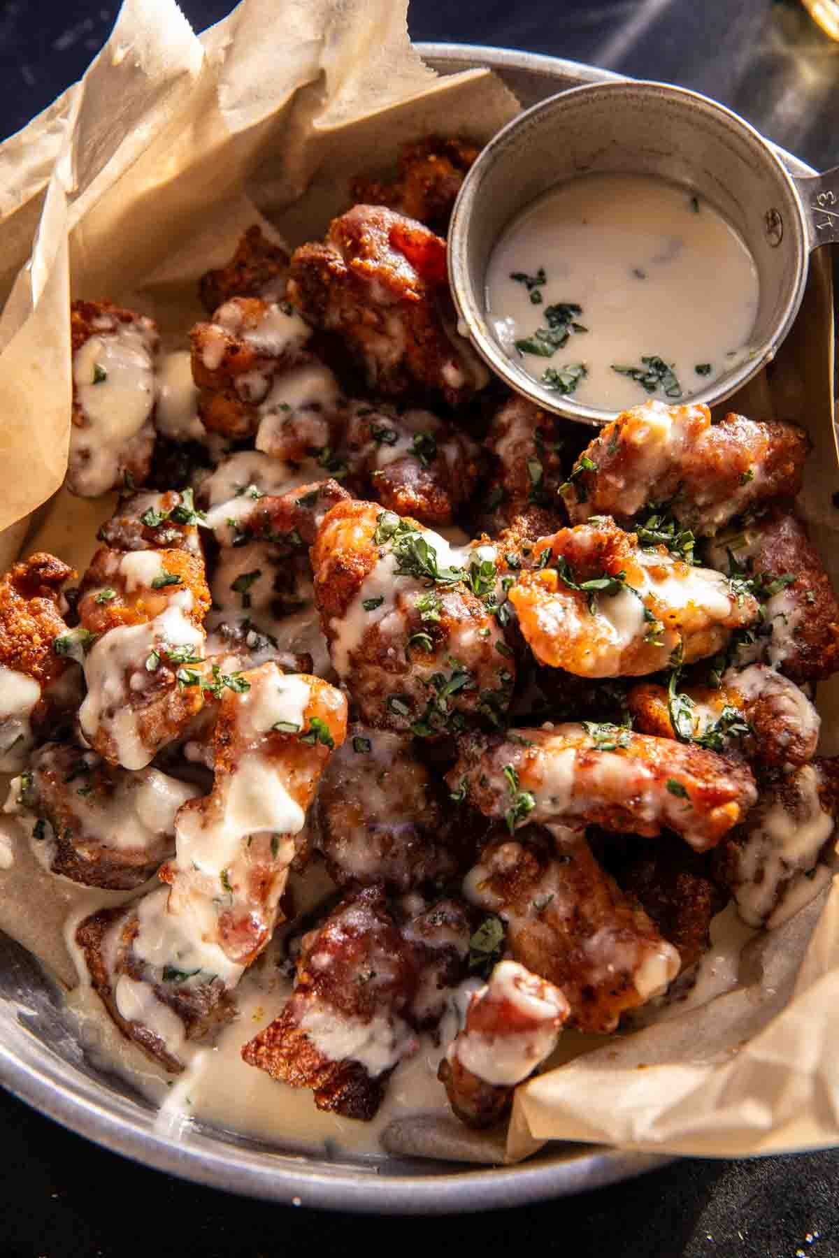 Baked Garlic Parmesan Boneless Wings | halfbakedharvest.com