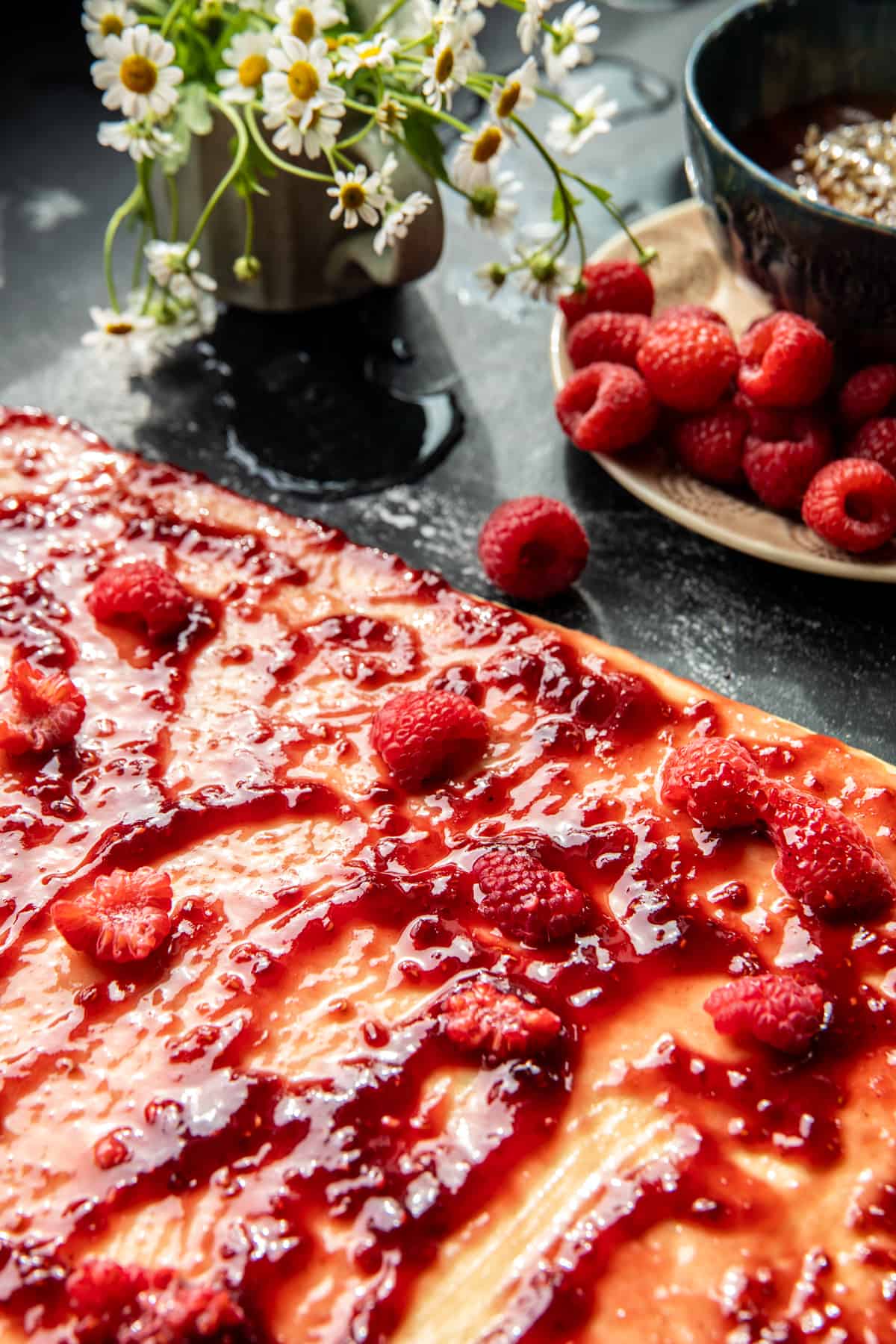 Glazed Raspberry Honey Sweet Rolls | halfbakedharvest.com