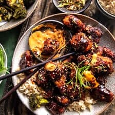 Sheet Pan Korean Popcorn Chicken | halfbakedharvest.com