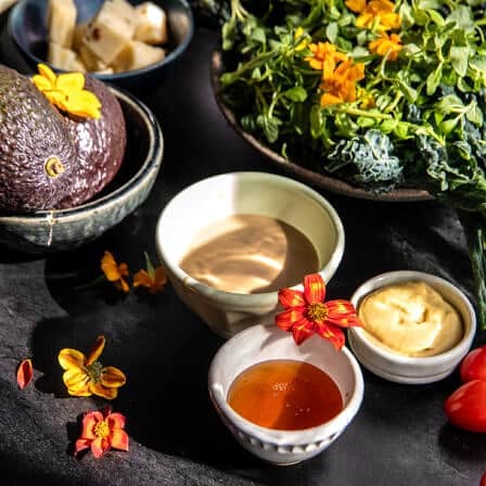 Avocado Bacon Chicken Salad with Jalapeño Honey Mustard | halfbakedharvest.com