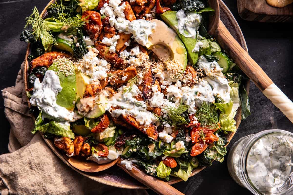 Chicken Tzatziki Avocado Salad | halfbakedharvest.com