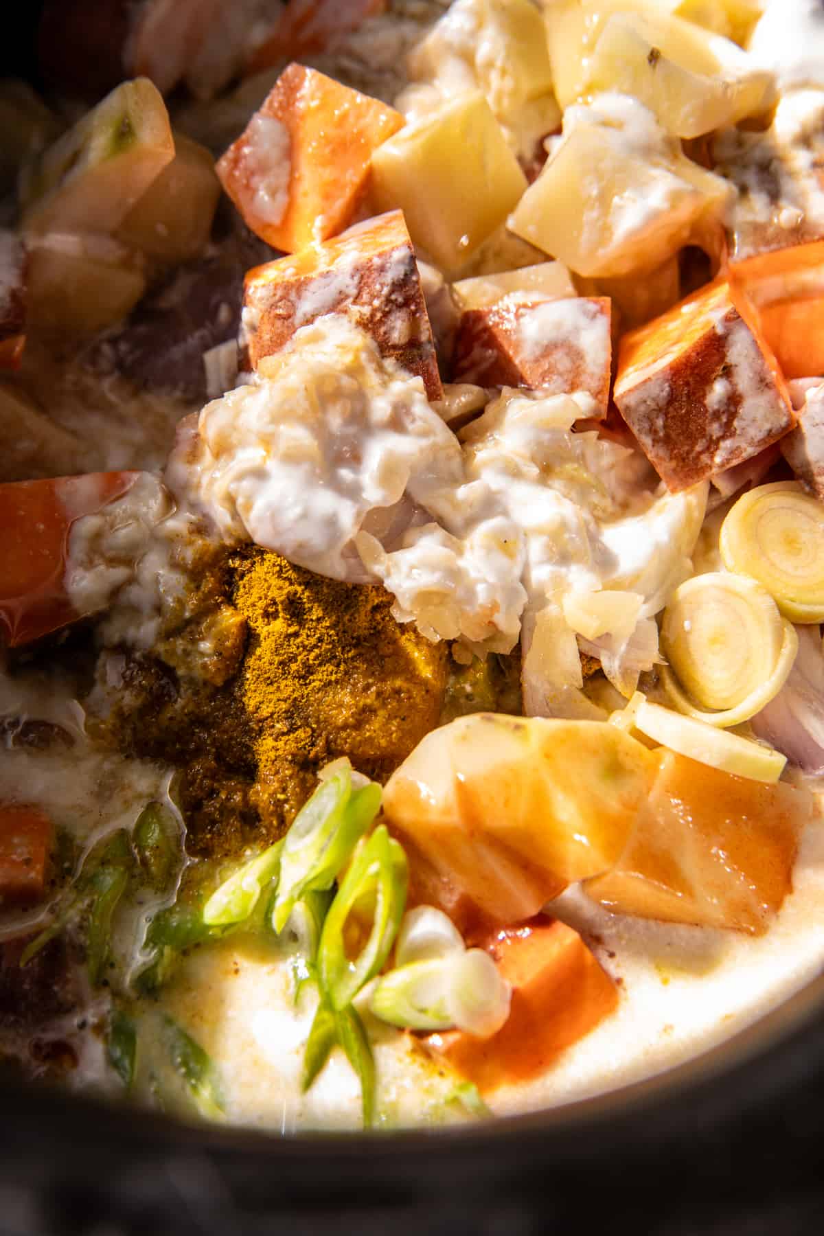 Crockpot Thai Yellow Curry Chicken | halfbakedharvest.com