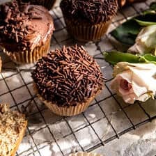 Easy Banana Cupcakes with Espresso Chocolate Frosting | halfbakedharvest.com