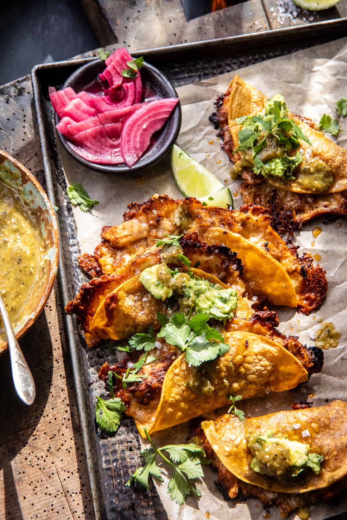 Sheet Pan Crispy Jalapeño Chicken Tacos | halfbakedharvest.com