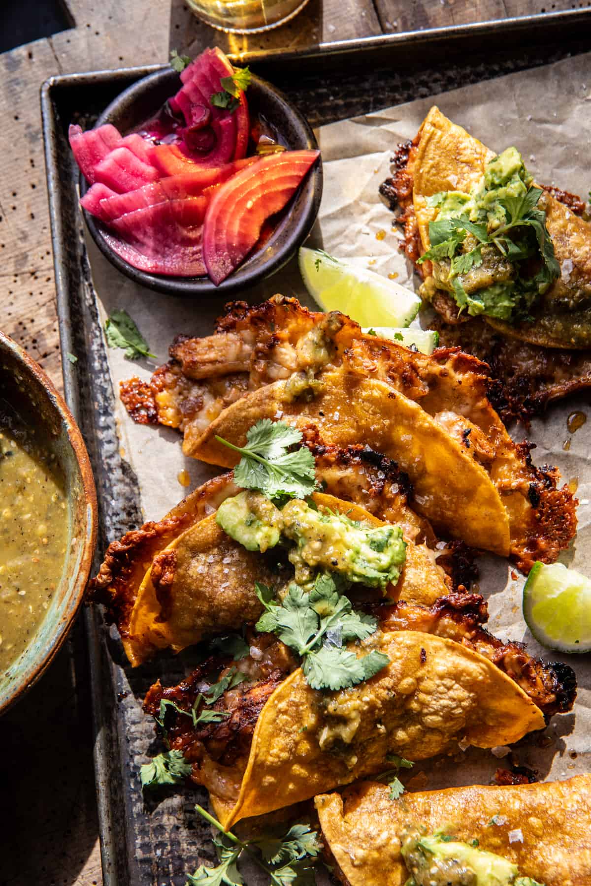 Sheet Pan Crispy Jalapeño Chicken Tacos | halfbakedharvest.com