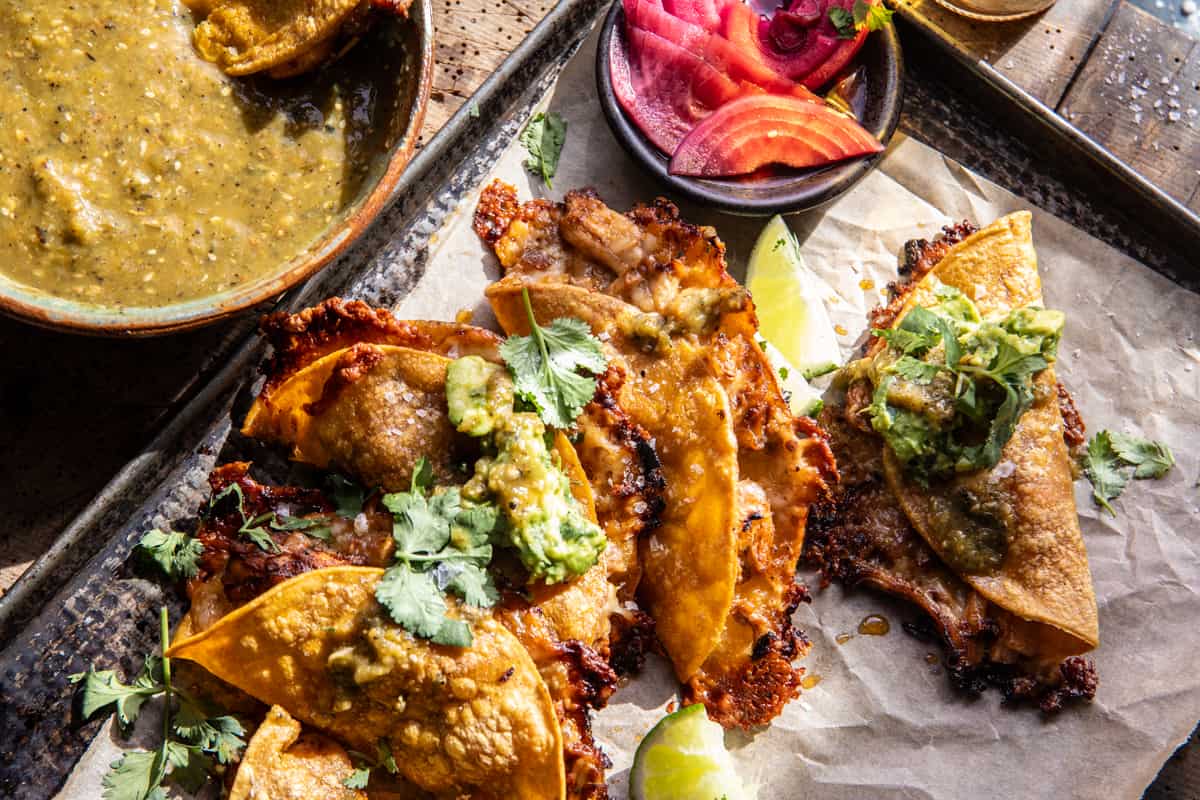 Sheet Pan Crispy Jalapeño Chicken Tacos | halfbakedharvest.com