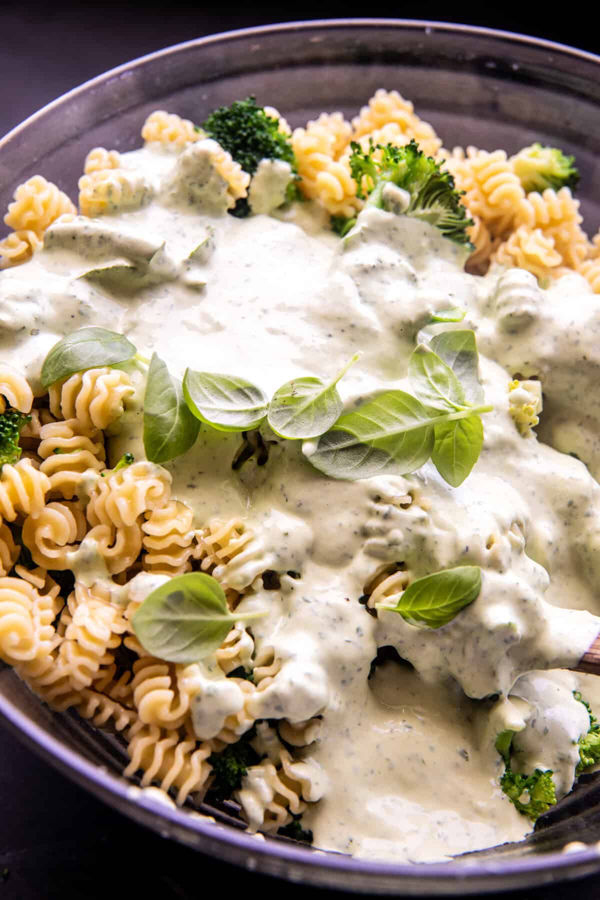 Broccoli Burrata Pasta Salad | halfbakedharvest.com