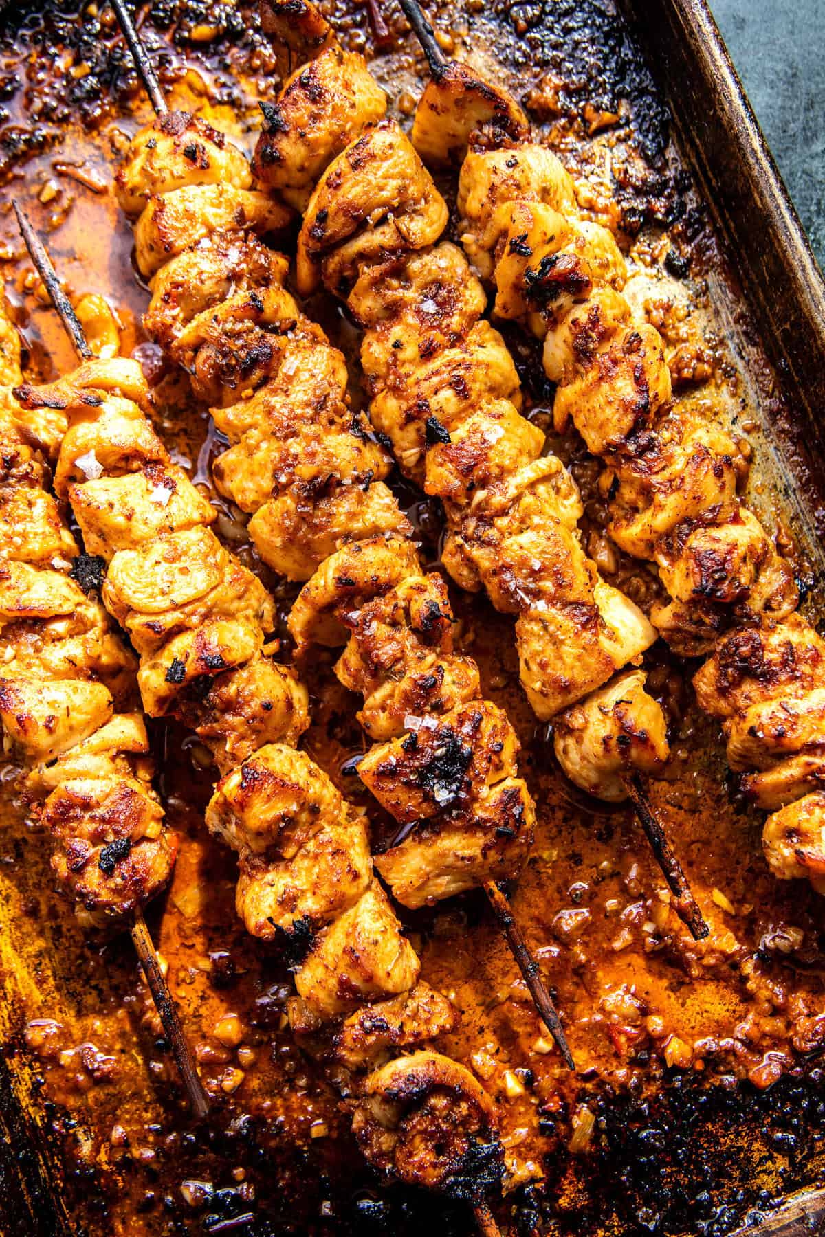 Chicken Tzatziki Skewers with Feta Fries | halfbakedharvest.com
