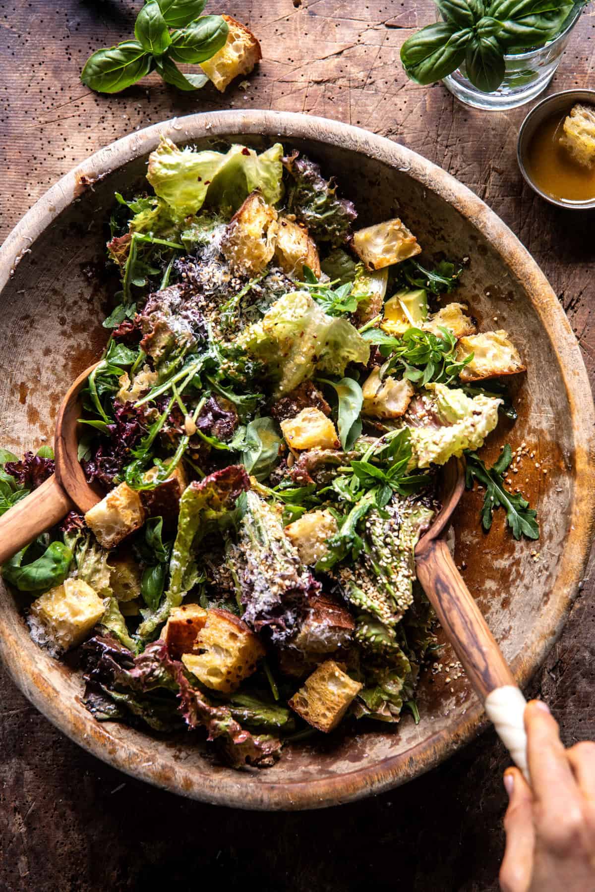 Lemon Parmesan Sesame Salad | halfbakedharvest.com