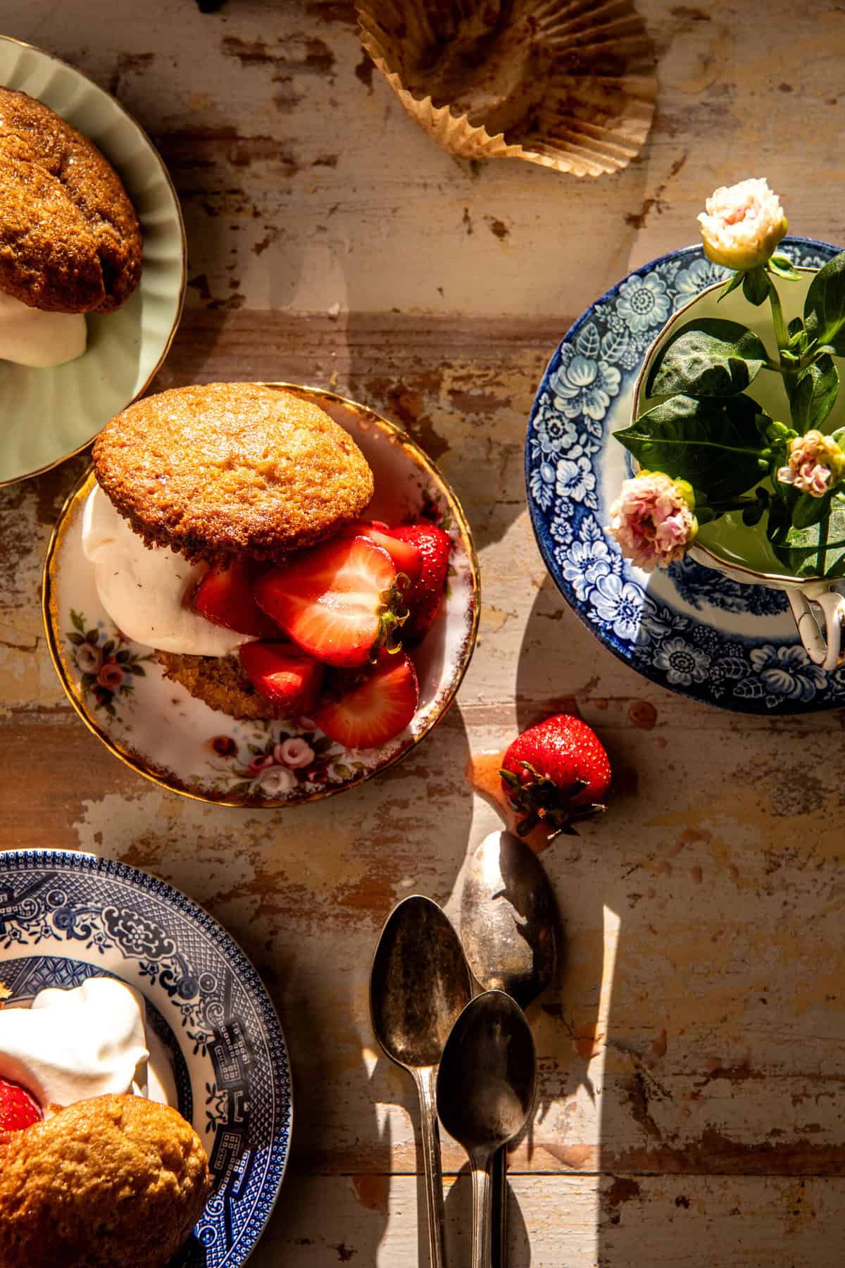 Muffin Top Strawberry Shortcakes | halfbakedharvest.com