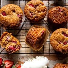 Strawberry Caramel Muffins | halfbakedharvest.com