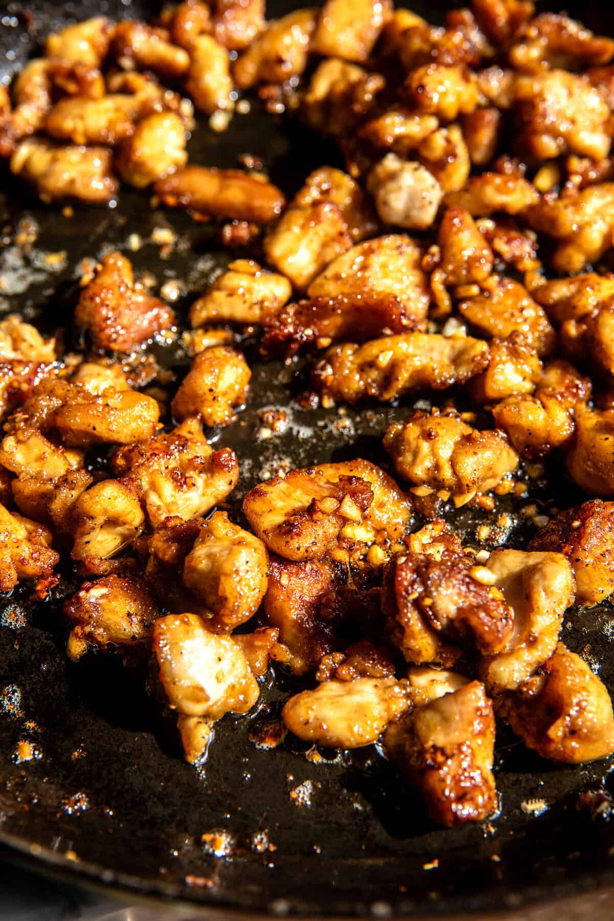 20 minute Crispy Garlic Chicken Noodles | halfbakedharvest.com