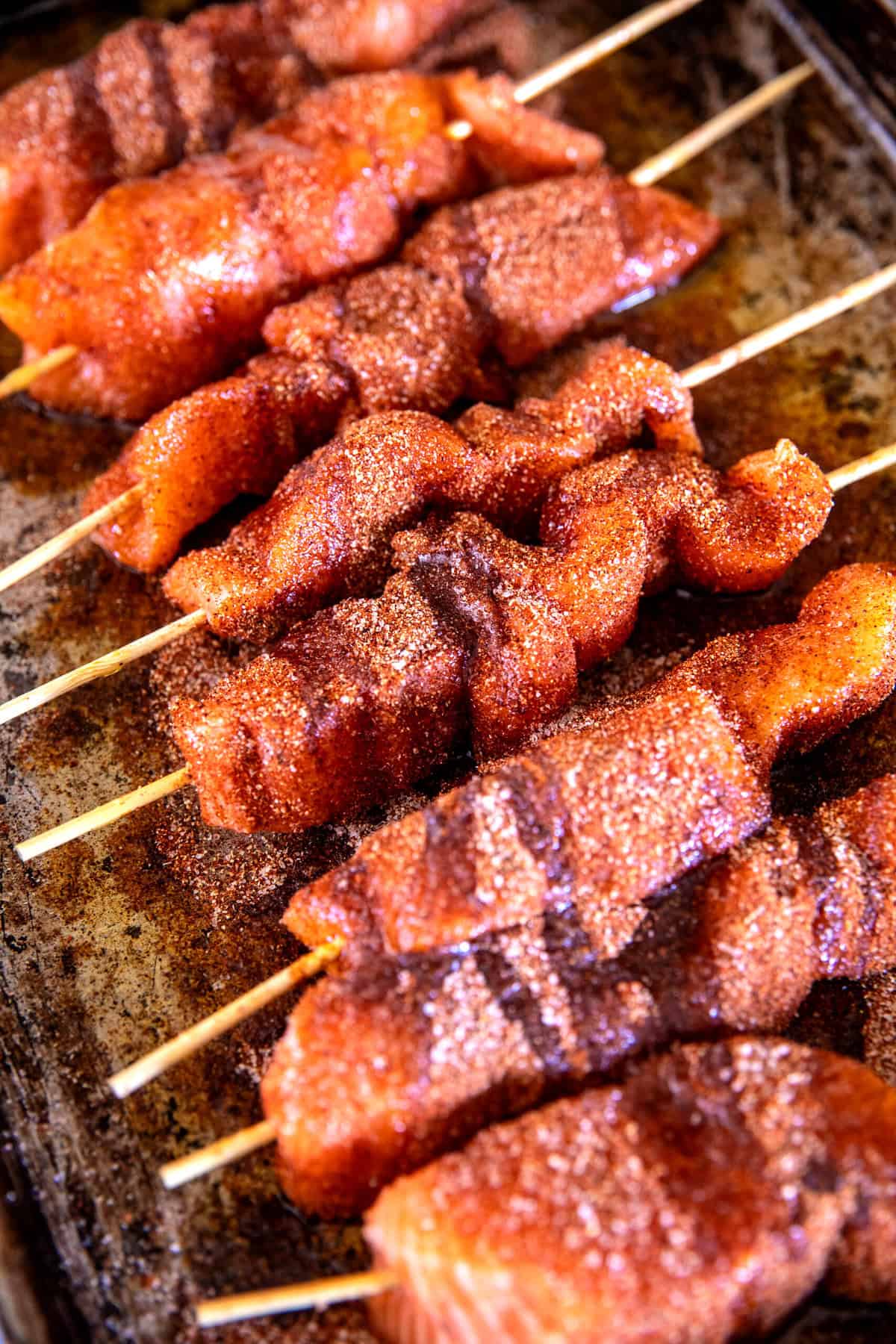 BBQ Salmon Curry with Mango Avocado Salsa | halfbakedharvest.com