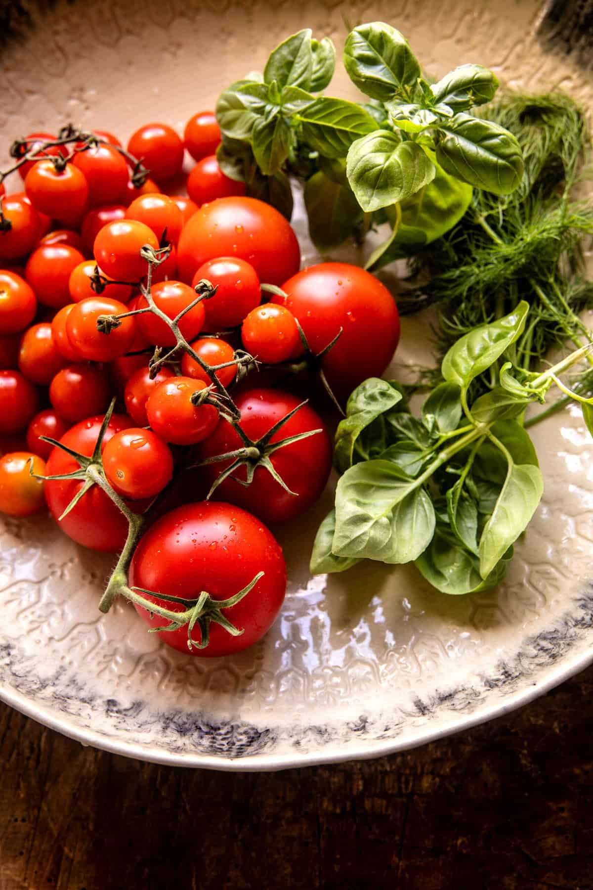 Greek Roasted Red Pepper Tomato Feta Orzo | halfbakedharvest.com