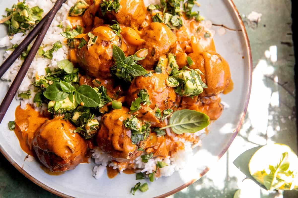 Thai Turkey Meatballs | halfhalfbakedharvest.com