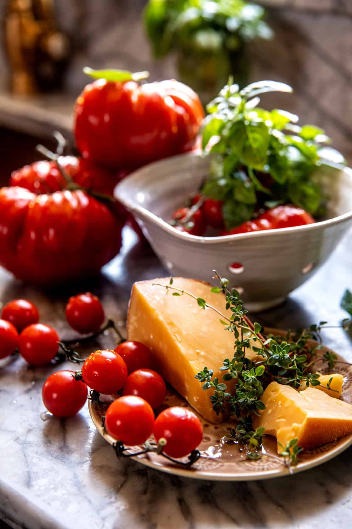 Tomato Cheddar Chicken and Rice Bake | halfbakedharvest.com