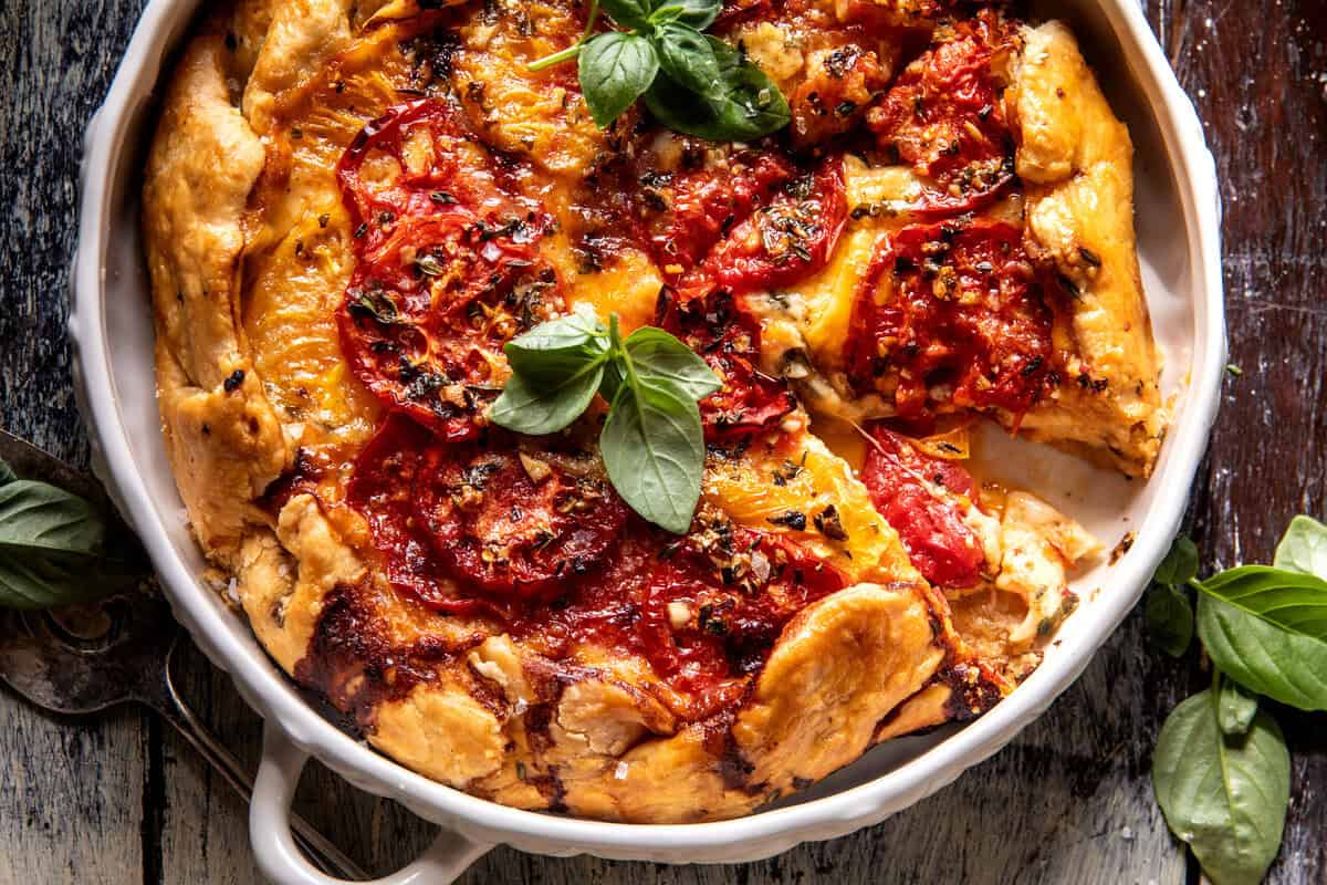 Tomato Cheese Pie | halfbakedharvest.com